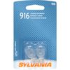 SYLVANIA 916 Basic Miniature Bulb, (Contains 2 Bulbs)