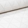Off White Grey Wallpaper Silver Geometric Paste the Wall Vinyl Textured Heavy