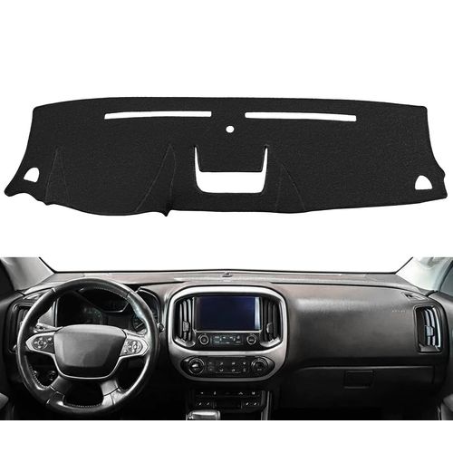 Fcovergurus Dash Cover Mat Custom Fit for Chevy Chevrolet Colorado/GMC Canyon, Dashboard Cover Pad Carpet Protector Without Headup Display(Black) F172