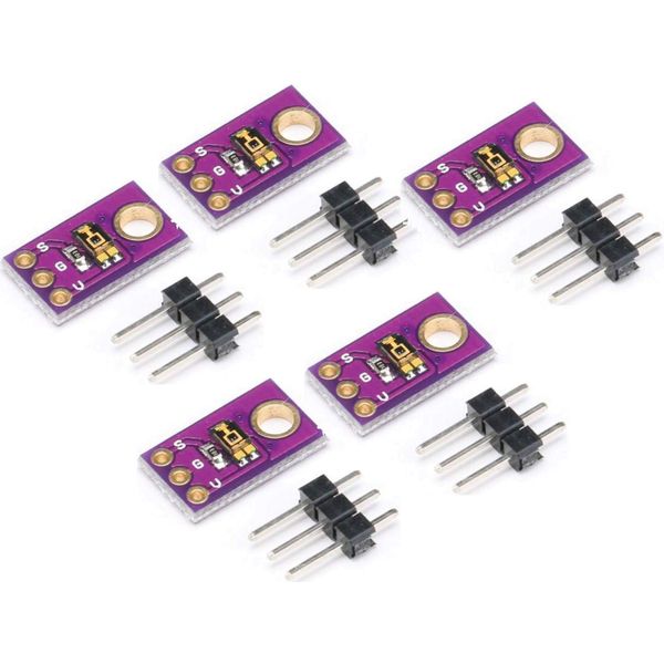 5pcs TEMT6000 Light Sensor TEMT6000 Sensitivity Ambient Light Simulate Intensity