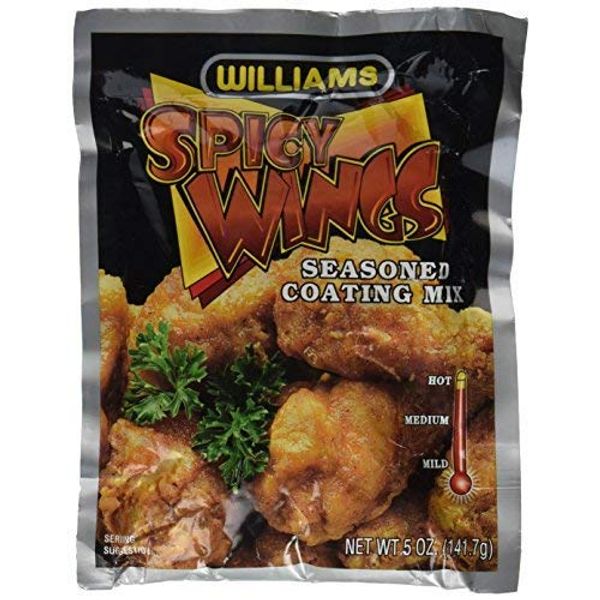 WILLIAMS Spicy Wings Seasoned Coating Mix of 5 oz by Williams