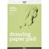 Drawing Paper Pad, A4 21x30 cm, 120 g, white, 30sheets