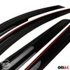 Window Visor Vent Rain Deflector for Ford Fiesta 2011-2019 Hatchback Smoke 4x