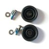 Brompton Rollers - set of 2-6mm eazy wheels, Black