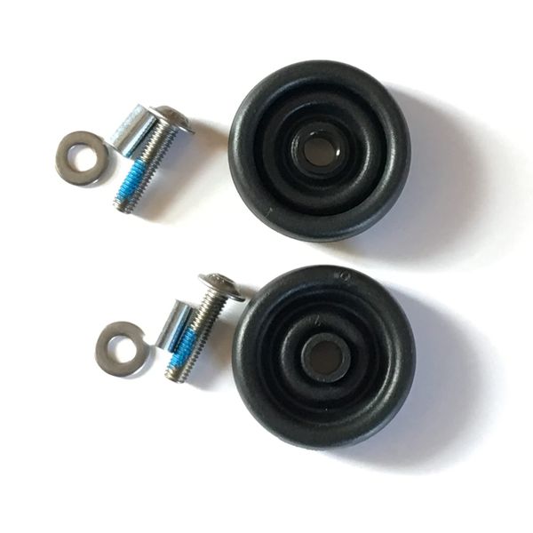 Brompton Rollers - set of 2-6mm eazy wheels, Black