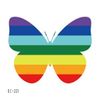 20 fogli arcobaleno tatuaggi per feste e Make Up divertimento