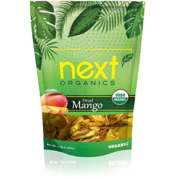 Next Organics Dried Mango, 16 oz Bag (Pack of 1)