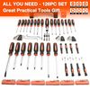 ValueMax 126PC Magnetic Screwdriver Set with Plastic Racking Organizer, Magne...