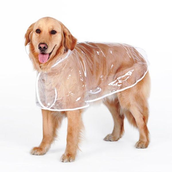 Transparent Waterproof Raincoat For Medium-Sized Dogs - White / 3Xl