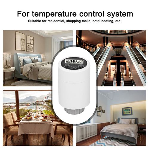 Thermostat Radiator Valve, Intelligent Temperature Control, Thermostatic Valve Programmable Temperature Controller APP Remote Control Radiator Controller for Zigbee