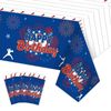 BQN 4 Pcs Baseball Tablecloths Baseball Party Decorations