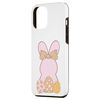 Case for iPhone 14 Plus Groovy Easter Rabbit Bunny Bow Happy Easter 60's 70's Phone