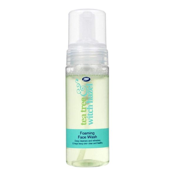 Boots Tea Tree and Witch Hazel Foaming Face Wash 150ml - Helps Keep Skin Clear and Healthy by Boots Tea Tree and Witch Hazel