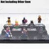 US Perspex 25cm L for Minifigures Acrylic Display Box Case Plastic Black Block
