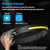 Headlamp Rechargeable, 230° Wide Beam Head Lamp, Motion Sensor LED Head lam