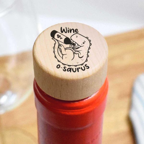 Wine-O-Saurus Dinosaur Bottle Stopper/Cork