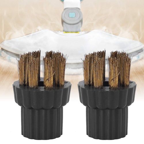 Ejoyous Steam Mop x5 Replacement Heads, 2Pcs Brass Wire Brush Nozzles Brass Brush Head Replacement Parts Accessories Fit for Steam Mop X5