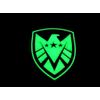Shield Agent Emblem Glow In The Dark PVC Airsoft Paintball Patch