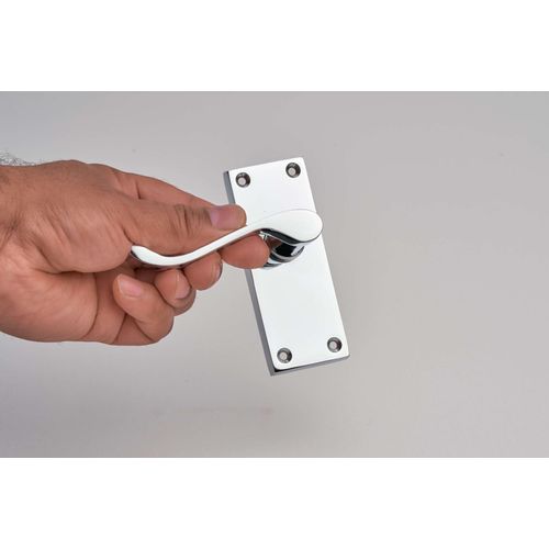 Designer Levers - Victorian Scroll Lever Door Handles - Includes 64mm Tubular Latch and 75mm Door Hinges Pair - Interior Use - 106 x 42mm