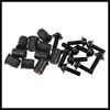 Hihaha 10pcs M5 Motorcycle Windscreen Screw Fairing Windscreen Bolt Black Durable Material