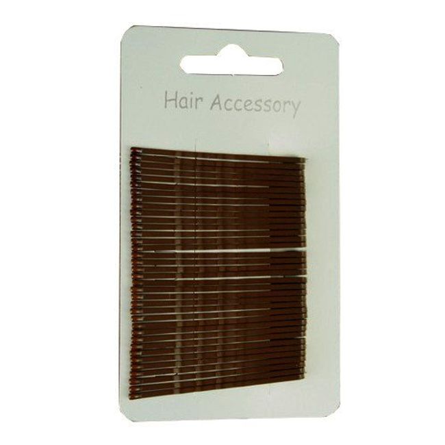 Card of 36 Brown Hair Grips