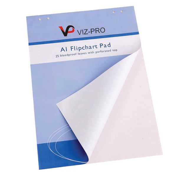 VIZ-PRO Standard Easel Pads, A1 Flipchart Paper Pad, 23 x 32 Inches, 25-Sheets/Pad