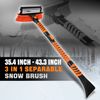 3-In-1 Extendable Snow Brush Ice Scraper Car Windshield Home Window Removal Tool
