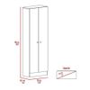 Multi Storage Pantry Cabinet in White - Material Engineered Wood