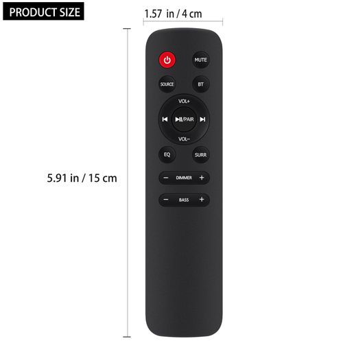 Allimity EN512A5H Replacement Remote Replacement for Hisense Sound bar Speaker System 5.1CH Channel HS512 HS312