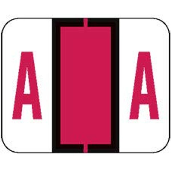 AMZfiling Alphabetic Color Code Labels, Compatible with BCCR Series- Letter A, Red (120/Package)