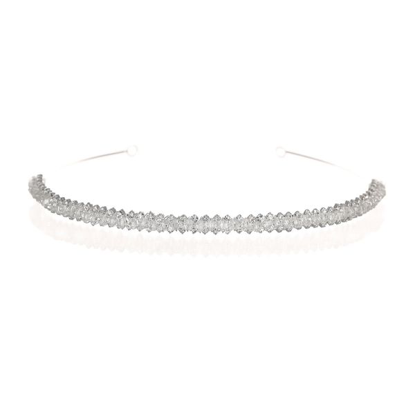 SAMKY Bridal Rhinestone Wedding Tiara Crown Crystal Headband Bride's Hair Accessories