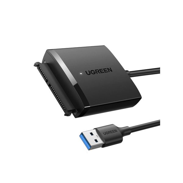 UGREEN SATA Adapter UASP Externe Festplatte Adapter USB 3.0 Adapter SSD HDD SATA III komatibel mit 2,5" SATA wie Crucial MX500 2,5 Zoll SSD usw