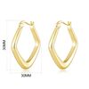 Philip Jones Gold Plated Medium Chunky Hoop Earrings