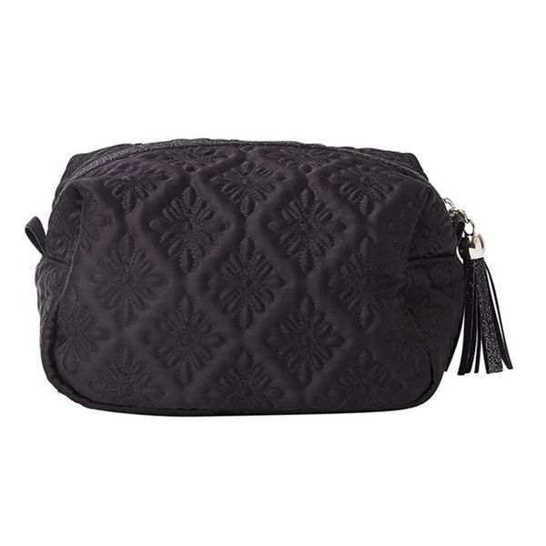 Molly Marais BA520006 Pouch Box Bag S Black Logo Quilt