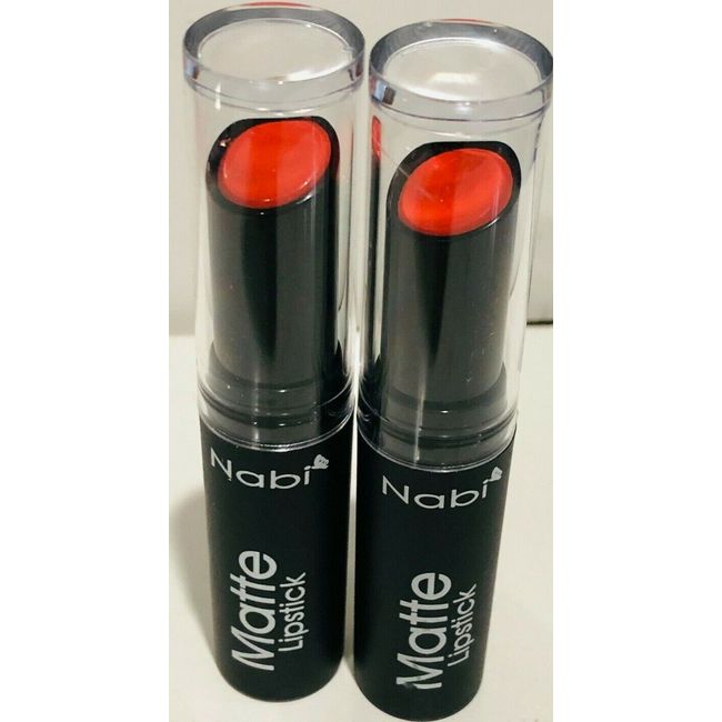 NABI Matte Lipstick MLS40 HOT ORANGE 2 PACK