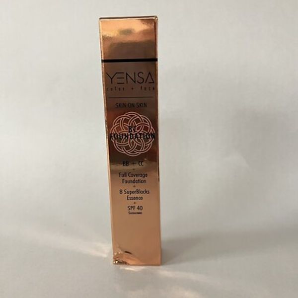 YENSA BC Foundation in Tan Warm BB + CC Full Coverage 1.08 oz / 32mL Full Size