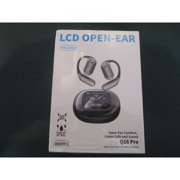 LCD OPEN-EAR BLUETOOTH LIGHTWEIGHT YKK-Q16 PRO EARBUDS NEW