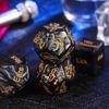 4 Pieces Black Acrylic Romantic Party Dice