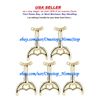 5 - 52" Polished Brass Ceiling Fan Blade Arms, Replacement Brackets,  Brand NEW