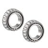 sourcing map L44649 Tapered Roller Bearing Single Cone 1.0625" Bore 0.58" Width 2pcs