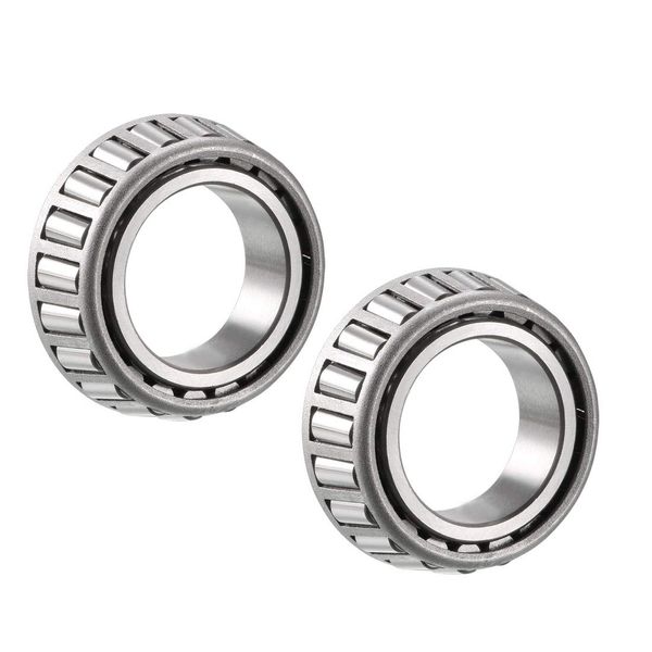 sourcing map L44649 Tapered Roller Bearing Single Cone 1.0625" Bore 0.58" Width 2pcs