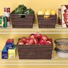 Whitmor Java Rattique Shelf Storage Tote Basket, 1 Count (Pack of 1)