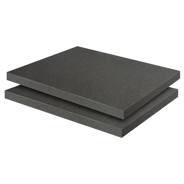 SDLDEER 2 PCS Polyurethane Foam Sheet, 40 x 30 x 4cm Tool Box Foam Inserts for Tool Box Organisation, DIY Tool Storage Systems