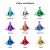 Wind Powered Top Decompression Toy Top Colorful Wind Blowing Lines (Sky Blue)