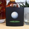 6oz (170ml) 'Golf Ball' Pocket Hip Flask (HP00029292)