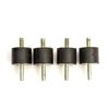 4x Rubber Engine Mounts Long Thread M8 8mm Anti Vibration Mount Small Generator Wacker Plate Water Pump Pressure Washer Engine