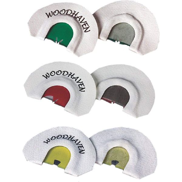 Woodhaven Custom Calls Small Frame Diaphragm Turkey Call Pack,green/yellow/red