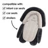 Diono Cuddle Soft® 2-in-1 Head Support with Chest Pads - Gray/Arctic