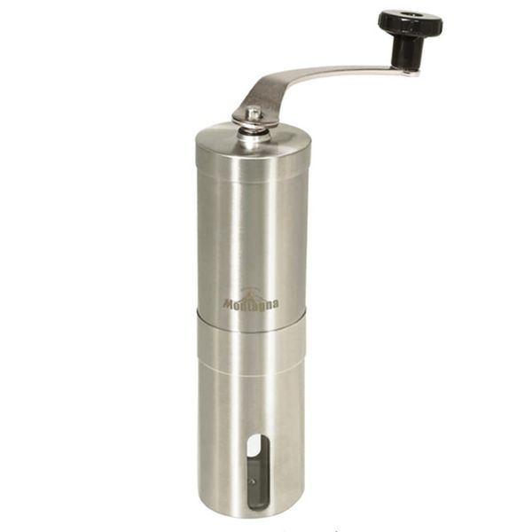 Hand Grinding Coffee Grinder Outdoor Camping Manual Compact BBQ BBQ HAC2722 (Silver)