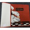 PRINTED KITCHEN RUG (nonskid back) (18" x 30") FAT CHEF WITH PIZZA, PD